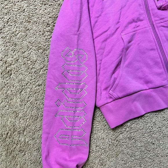 BNWT, Adidas Women’s Cropped Track Jacket, size Medium, never worn, lt purple - Picture 2 of 4